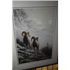 Image 1 : Framed limited edition print titled "Rocky Mountain Big Horn" pencil signed by artist Marla Wilson, 