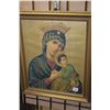 Image 1 : Gilt framed religious themed print of Madonna and child