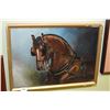 Image 2 : Three framed horse motif pictures including two originals and one print