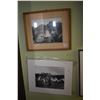 Image 1 : Three framed and one unframed pictures, all western themed