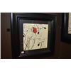 Image 1 : Two framed floral motif decor prints