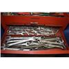 Image 4 : Mechanics tool box containing a selection of sockets, pliers, screwdrivers, 1/2" drive torque wrench