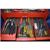 Image 5 : Mechanics tool box containing a selection of sockets, pliers, screwdrivers, 1/2" drive torque wrench