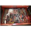 Image 8 : Mechanics roll cabinet containing drills, wrenches, punches, pliers, air tools, torque wrench, taps 