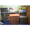 Image 1 : Selection of workshop organizers containing hardware, light bulbs, shrink tube, drill bits, Allen wr