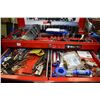 Image 7 : Husky brand mechanics roll box and top box containing a large selection of tools including Mac 1/2" 