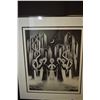 Image 1 : Framed limited edition print of a prayer circle pencil signed by artist 41/80