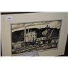 Image 1 : Framed limited edition print "Rosedale Mine Tipple" pencil signed by artist M. Shelton 29/100