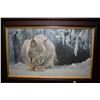 Image 1 : Framed Robert Bateman print of a lynx