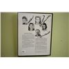 Image 1 : Framed autographed "Warwick Family" with unverified signatures from Billy, Grant, Richard and Mildre