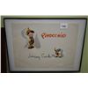 Image 1 : Framed Disney print of Jiminy Cricket and Pinocchio