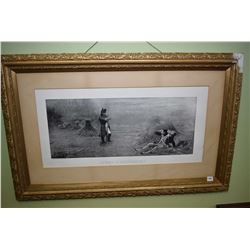 Gilt framed vintage print titled "C'est L' empereur"