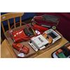 Image 1 : Selection of vintage toys including a remote control convertible T-bird, a Japanese made police jeep