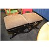 Image 1 : Two matching upholstered benches/stools