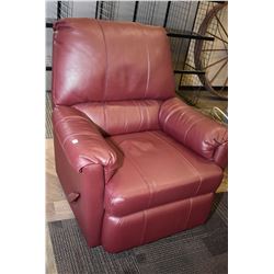 Faux leather reclining