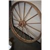 Image 1 : Vintage 49" metal wagon wheel