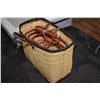 Image 1 : Three woven Moroccan shopping bags in graduated sizes
