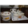 Image 1 : Selection of Bavarian china including coffee pot, cups, cream, sugar, snack tray and snack plates pl