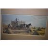 Image 1 : Framed limited edition print "The Bundle Team" pencil signed by artist Isabelle Levesque, 42/250