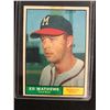 Image 1 : 1961 Topps #120 Ed Mathews Milwaukee Braves HOF