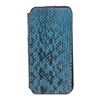 Image 1 : MCM Blue Snakeskin Leather Flap iPhone 5 Case