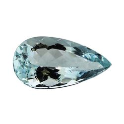 3.52 ct.Natural Pear Cut Aquamarine