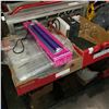 Image 1 : BOX OF CORNING MACHINE, LABORATORY GLASS AND BLACK LIGHT