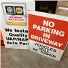 Image 2 : LOT OF 3 METAL SIGNS - NAPA, ROAD CLOSE, NO PACKING