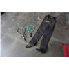 Image 1 : GREEN FISHING RIVER CAT HIP WADDERS AND 2 FISHING NETS