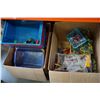 Image 1 : 2 BOXES OF KIDS TOYS AND BINS