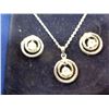 Image 2 : WOMENS SWAROVSKI NECKLACE W/ PENDANT AND MATCHING EARRINGS