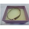 Image 1 : SILVER BRACELET STAMPED W/ PEARL INLAY