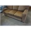 Image 2 : BROWN UPHOLSTERED SOFA