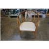 Image 1 : TUB CHAIR WHITE UPHOLSTERY