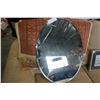 Image 1 : BEVELLED OVAL MIRROR AND VINTAGE RUG