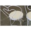 Image 5 : 2 WROUGHT IRON PARLOR CHAIRS