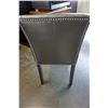 Image 4 : STUDDED GREY LEATHER CHAIR