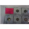 Image 2 : 7 CANADIAN WARTIME SILVER 10c KING GEORGE VI 1940-46 .800 SILVER
