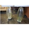 Image 2 : PAIR OF MODERN BLOWN GLASS TABLE LAMPS
