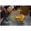 Image 3 : PRESSBACK OAK ROCKING CHAIR