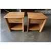 Image 1 : 2 MODERN WOOD NIGHT STANDS