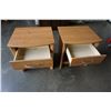 Image 3 : 2 MODERN WOOD NIGHT STANDS
