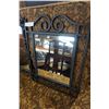 Image 2 : 2 BLACK FRAMED WALL MIRRORS