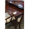 Image 2 : WOODEN DINING TABLE W/ 2 LEAFS AND 6 CHAIRS