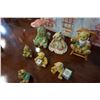 Image 2 : LOT OF 7 CHERISHED TEDDIES FIGURES LUCKY CHARM, FAIRY BEAR, LETTER BEARS AND CARDBOARD HOUSE BACKDRO