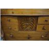 Image 2 : ANTIQUE HIGHLY CARVED PINE CHEST OF DRAWERS