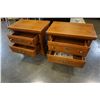 Image 2 : PAIR OF 2 DRAWER LEA FURNITURE NIGHTSTANDS