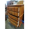 Image 2 : WOODEN 5 DRAWER HIGHBOY DRESSER