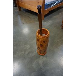 CERAMIC UMBRELLA STAND WITH CANE