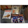 Image 2 : CLEAR TOTE OF VINTAGE HARDCOVER AND SOFTCOVER HOCKEY BOOKS